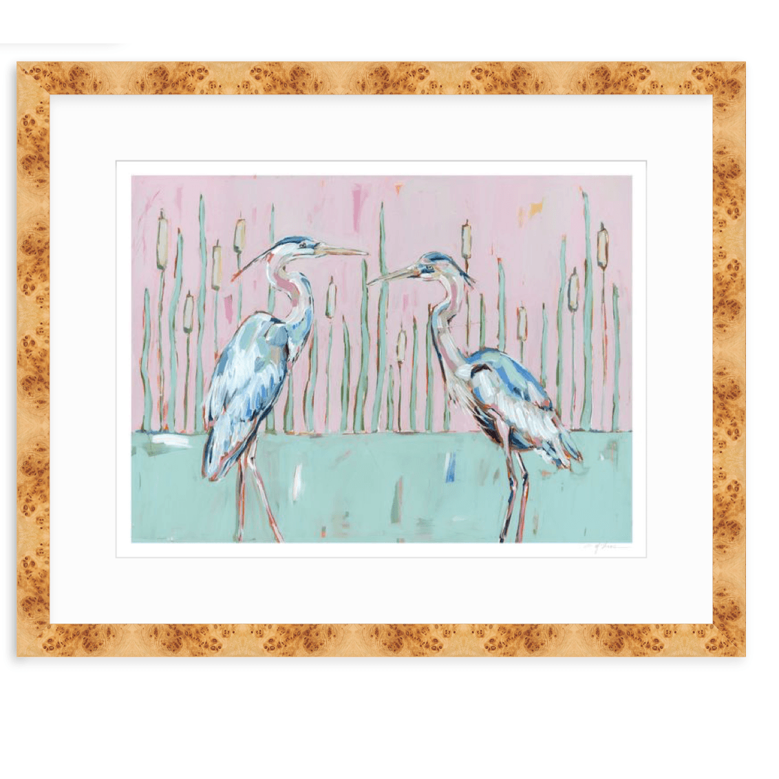 Follow Your Path Blue Herons Fine Art Print