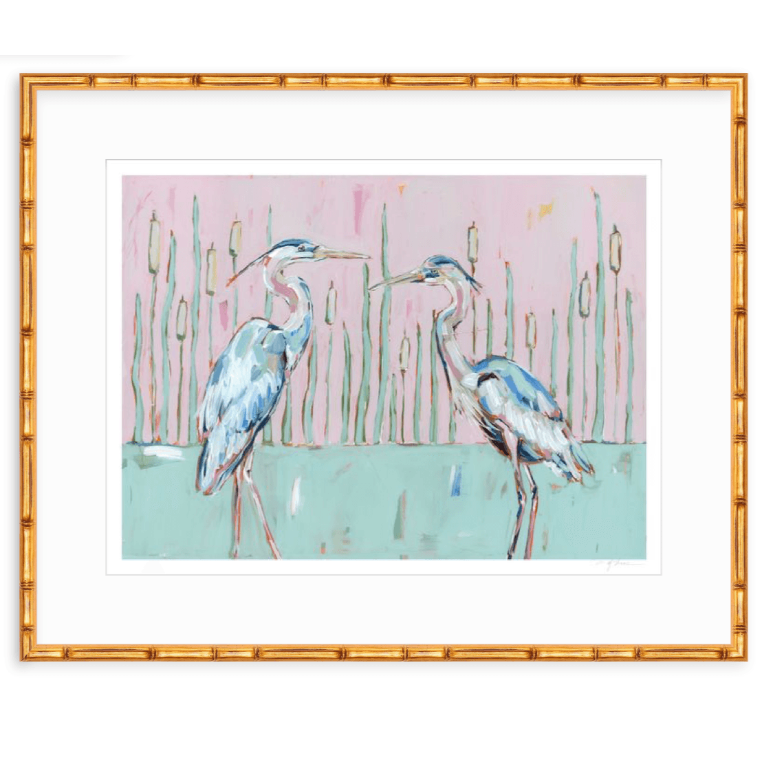 Follow Your Path Blue Herons Fine Art Print