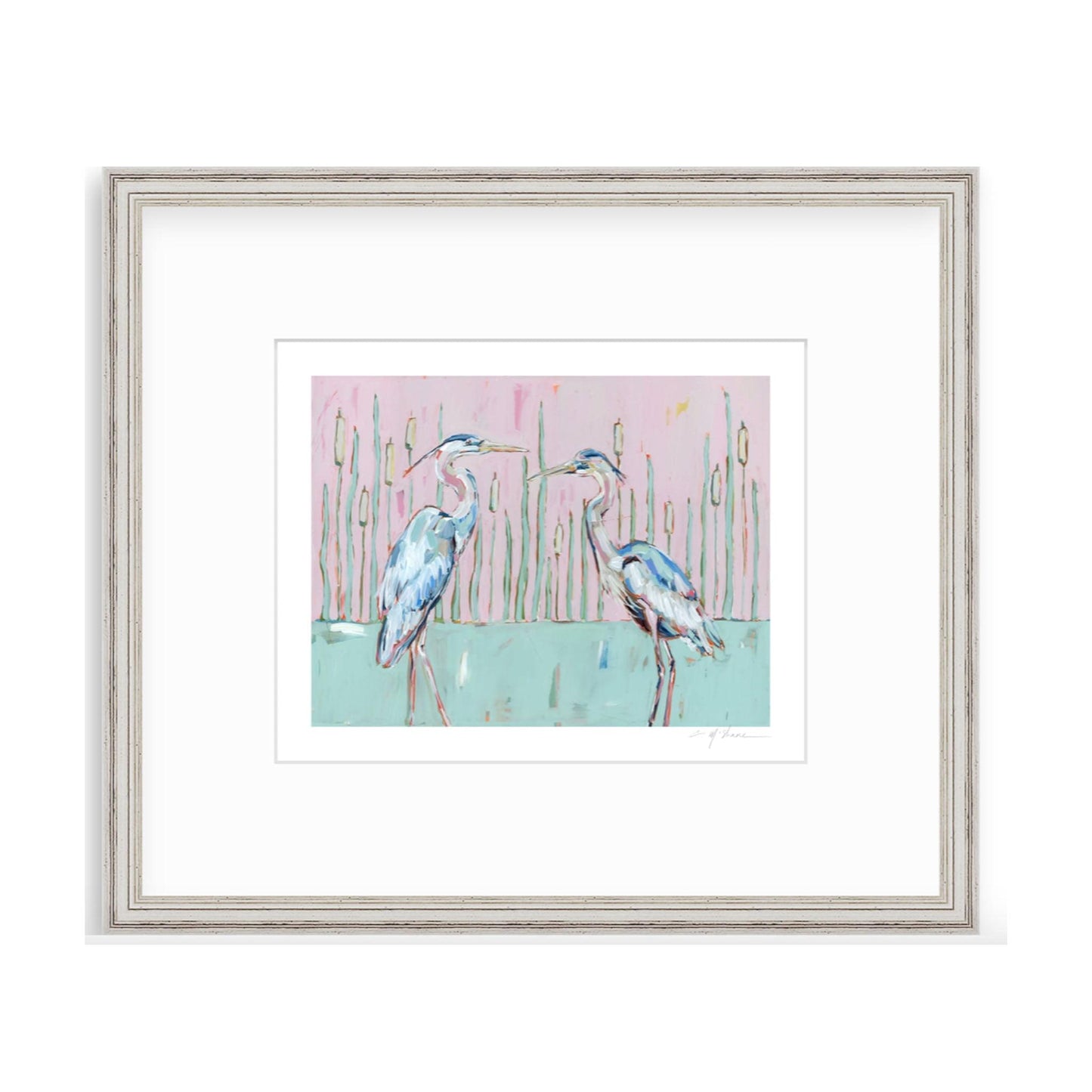 Follow Your Path Blue Herons Fine Art Print