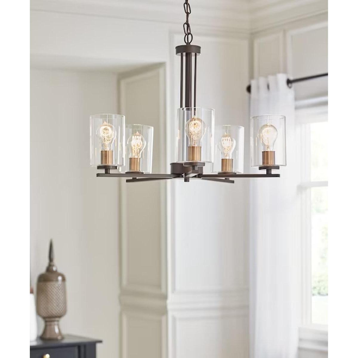 Fontella 24"W 5-Light Chandelier by Kichler Olde Bronze Finish