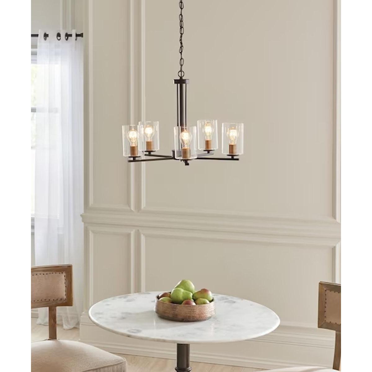 Fontella 24"W 5-Light Chandelier by Kichler Olde Bronze Finish