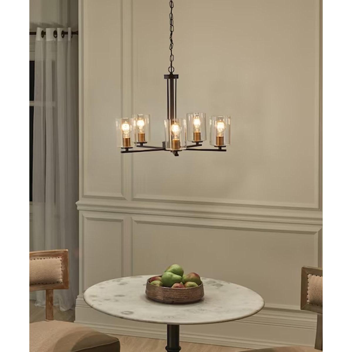 Fontella 24"W 5-Light Chandelier by Kichler Olde Bronze Finish