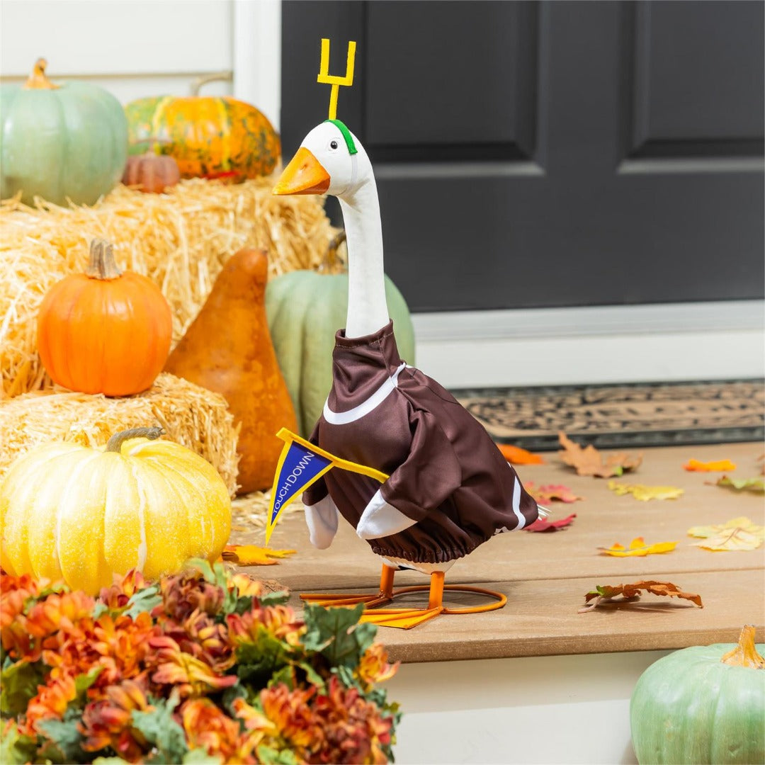 Football Goal Post Porch Goose Outfit
