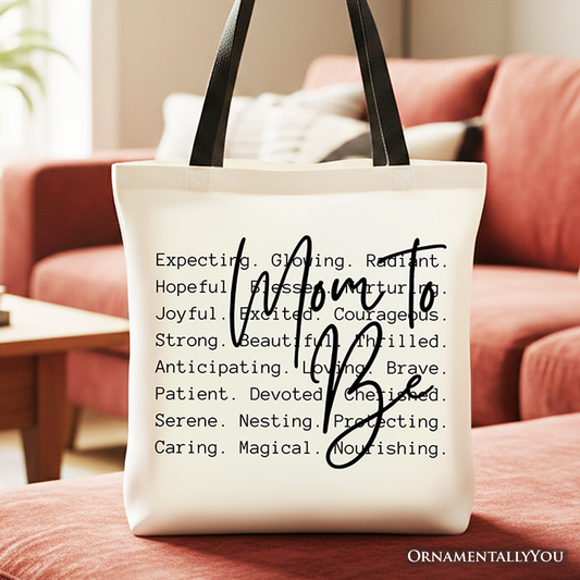 Mom To Be Pregnancy Announcement Tote Bag, Definition Future Mama Pregnant Gift Shopper