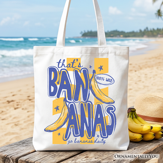 That’s Bananas Summer Tote Bag, Funny Tropical Fruit Gift Shopper