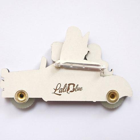 Frankenstein’s Car Brooch by Laliblue