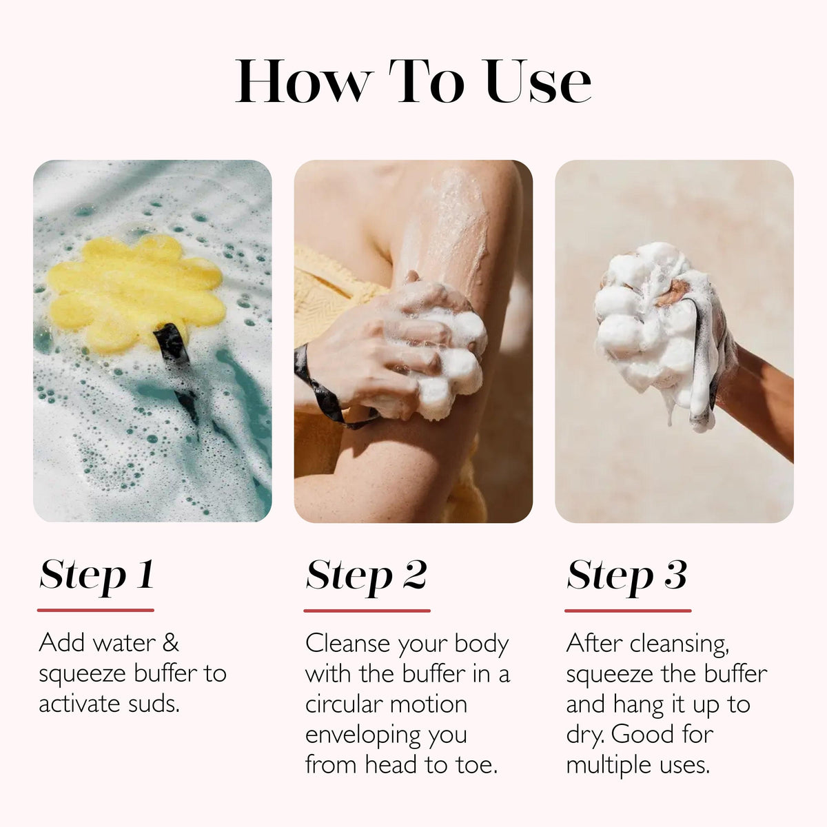 a collage of steps to use