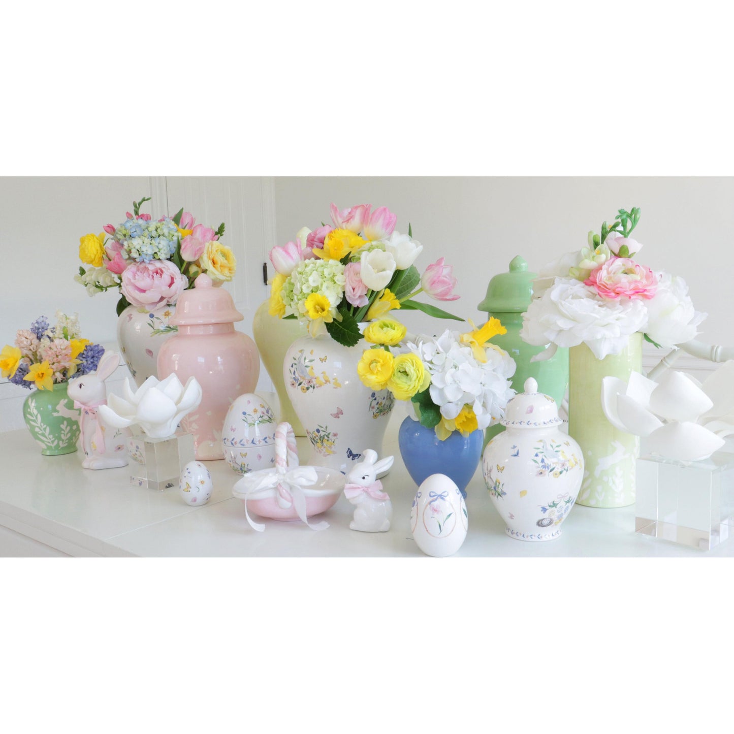 French Blue Ginger Jars