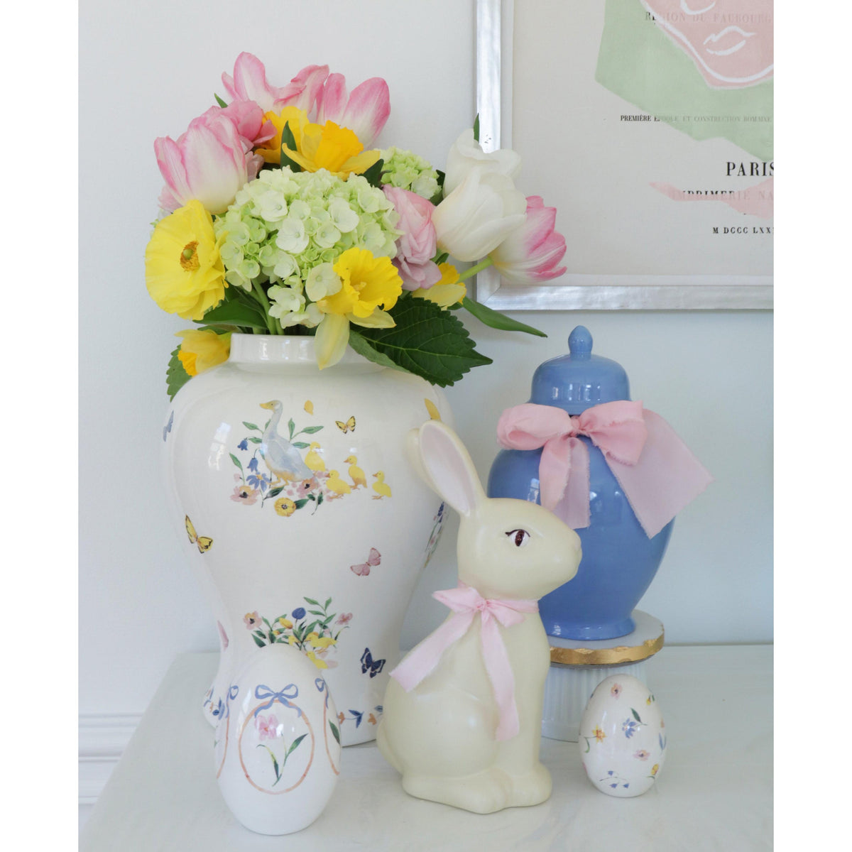 French Blue Ginger Jars