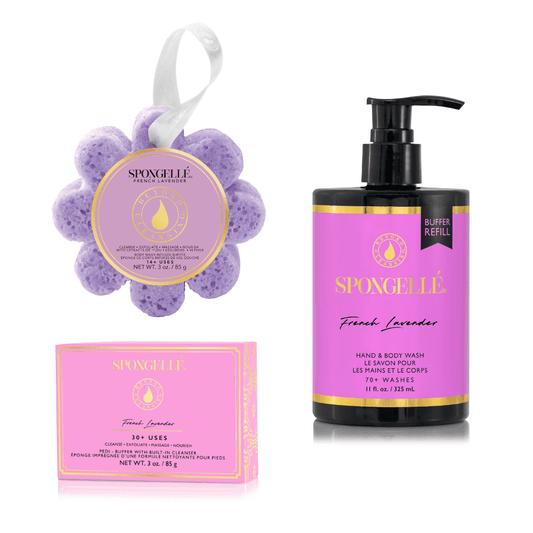 a group of products with a label