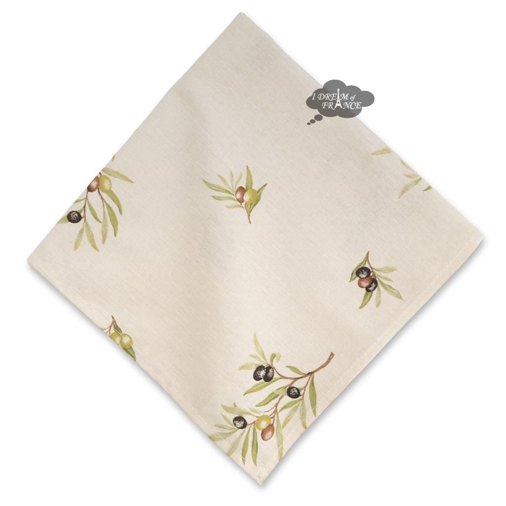 French Provencal napkin - Cotton - Clos des Oliviers cream | Label France