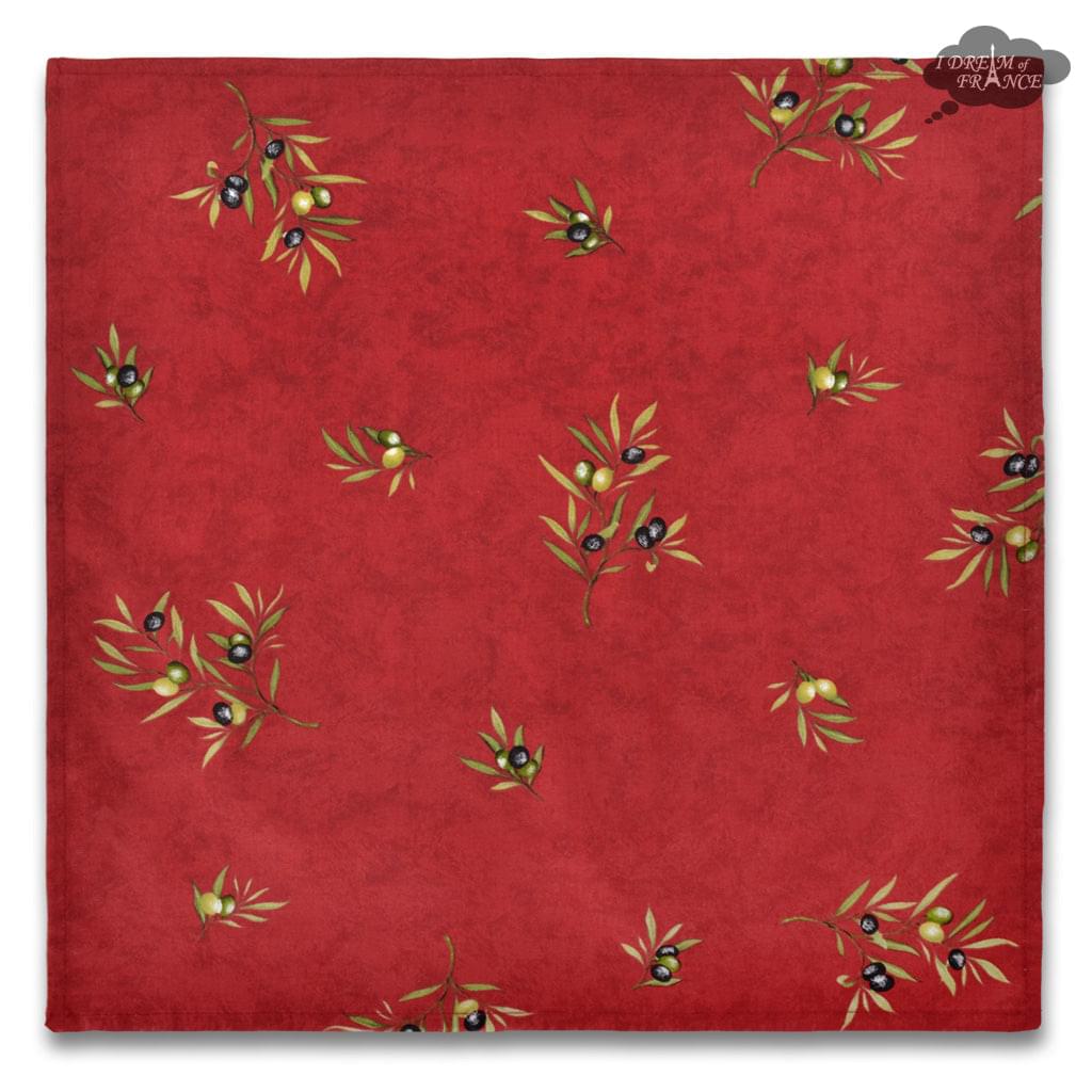 French Provencal napkin - Cotton - Red