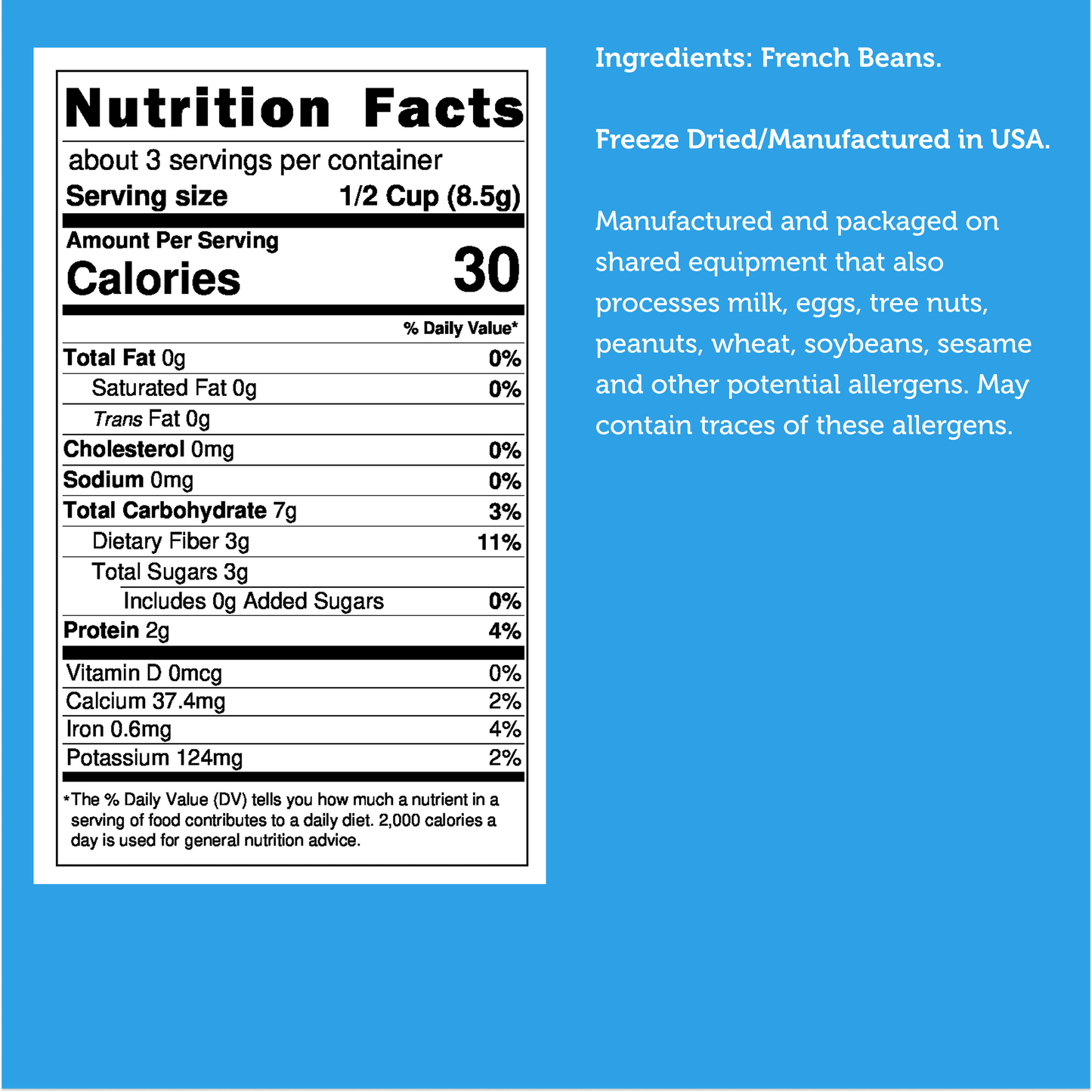 Freeze Dried French Beans