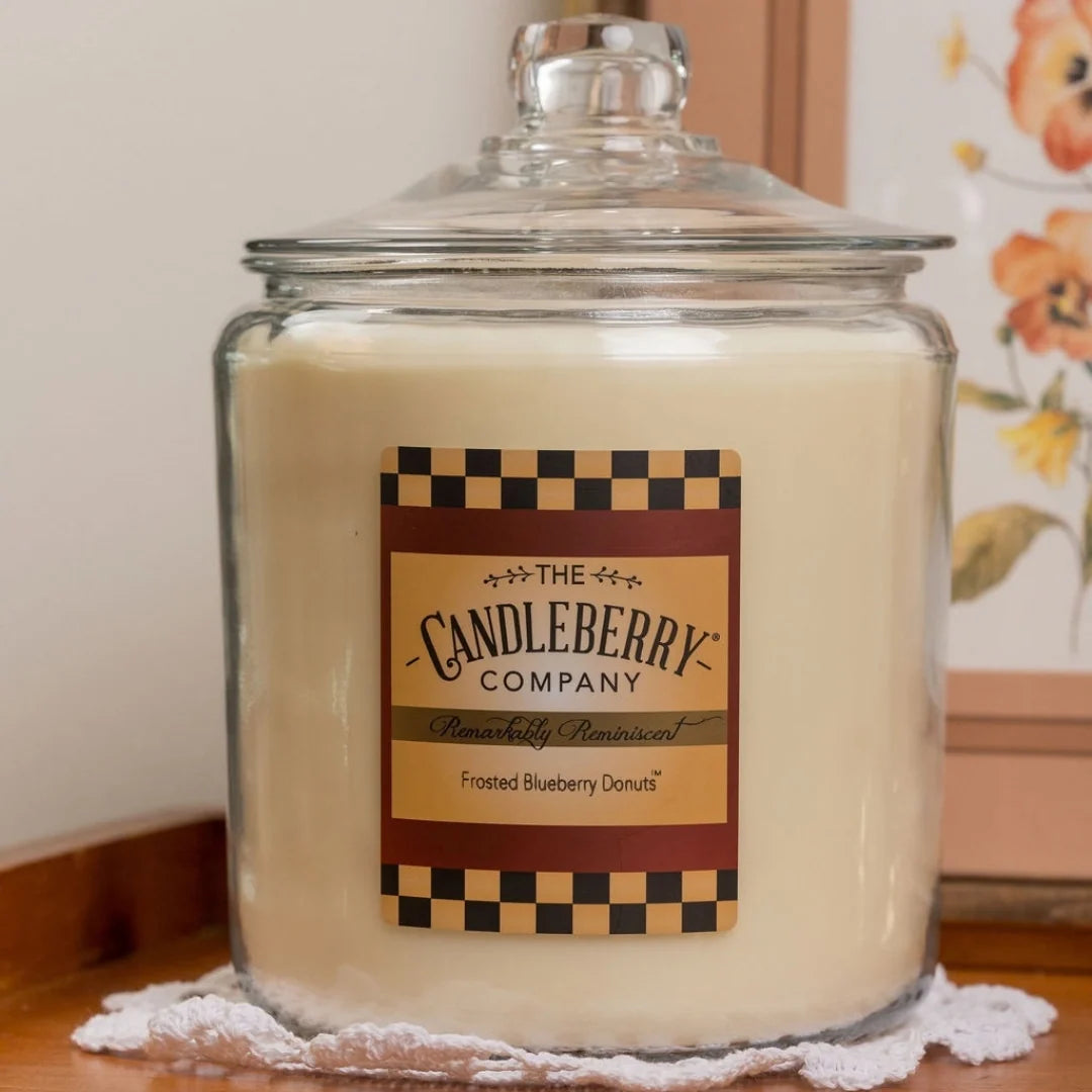 Frosted Blueberry Donuts™, 4 - Wick, Cookie Jar Candle (Collective)