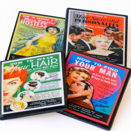 Funny, retro (and dubious) Advice for Women Coasters