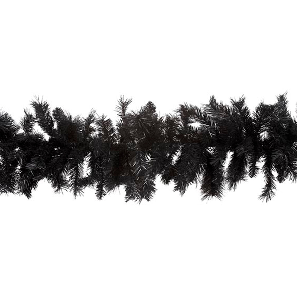 a black garland on a white background