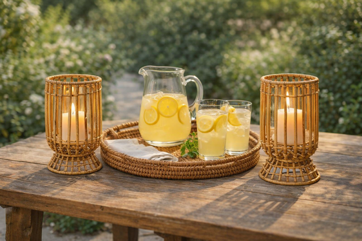 Bamboo Wicker Hurricane