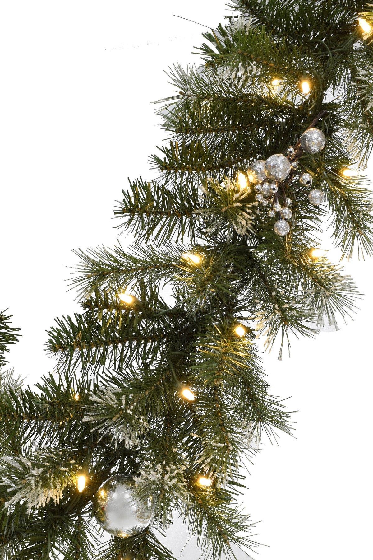 a close up of a christmas tree