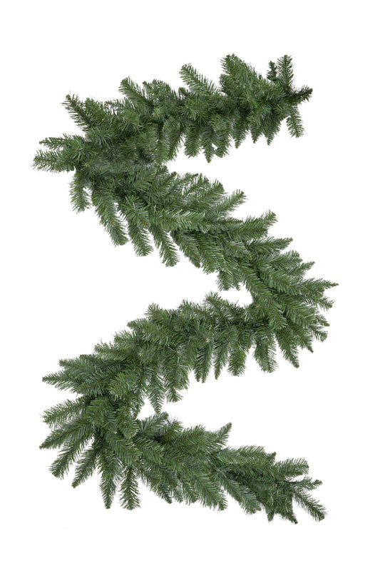 9' Green Tapered Salem Pine Garland