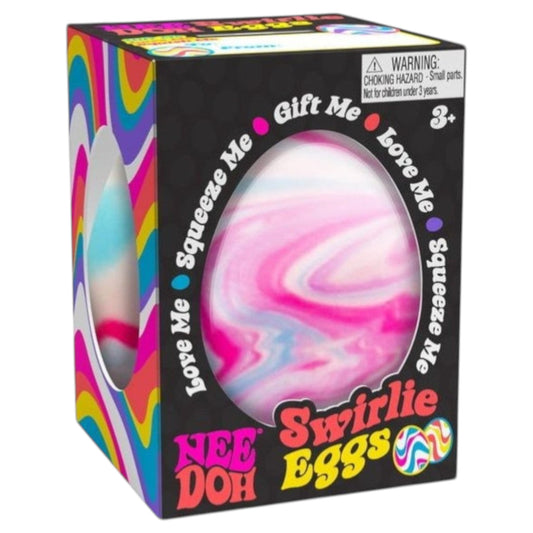 NeeDoh Swirlie Egg Sensory Toy (Assorted Colors) by Schylling