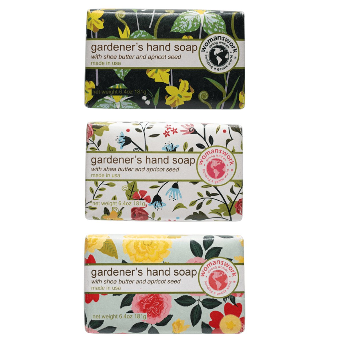 Gardener's Hand Soap packaged in Heirloom Garden Print
