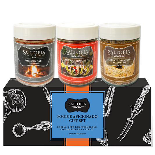 a group of jars of food on a black box