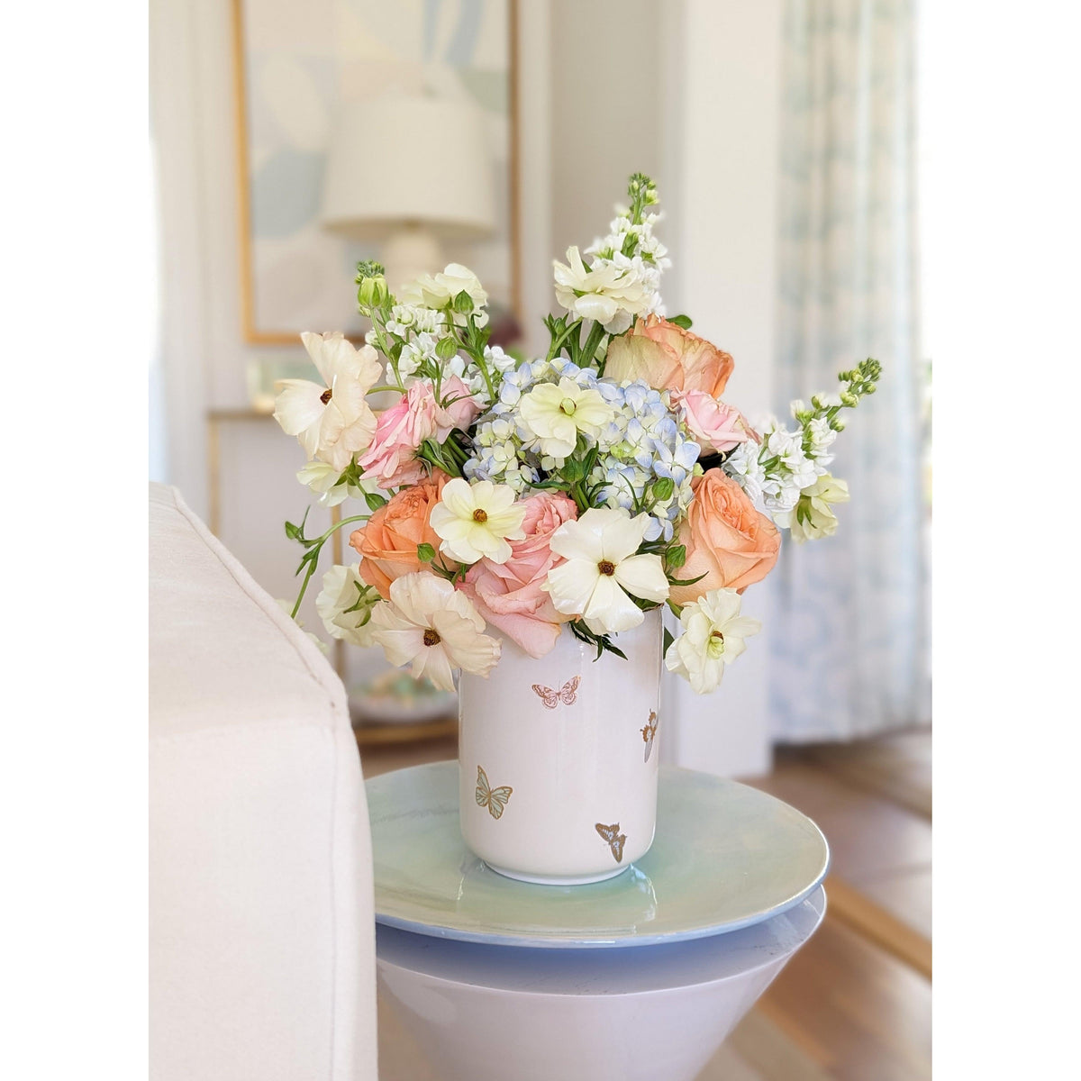Gilded Butterflies Large Vase
