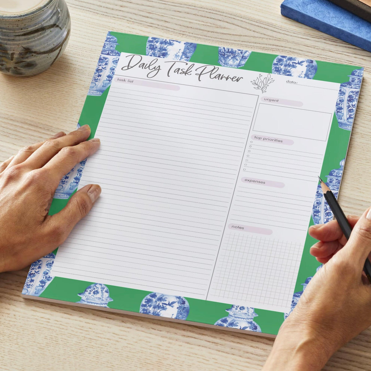 Ginger Jar Daily Planner - Green | Planner by JOSIL Paperie
