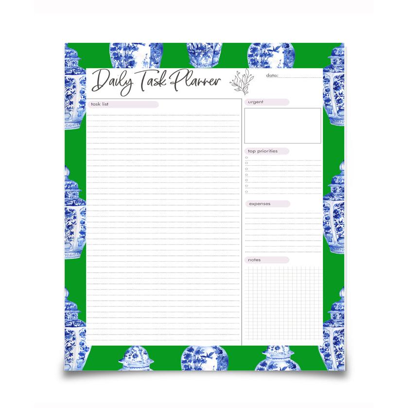 Ginger Jar Daily Planner - Green | Planner by JOSIL Paperie