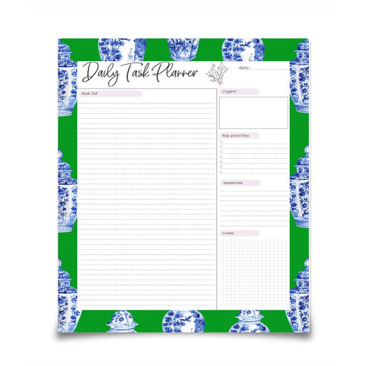 Ginger Jar Daily Planner - Green | Planner by JOSIL Paperie