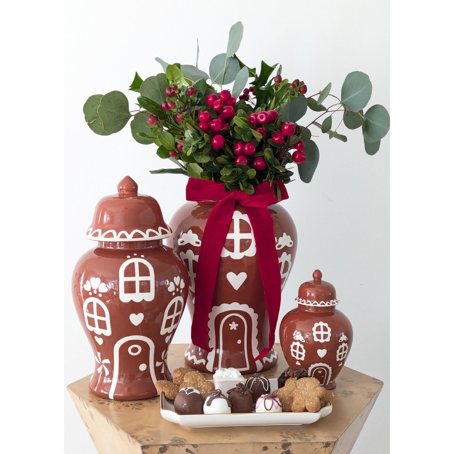 Gingerbread House Ginger Jars