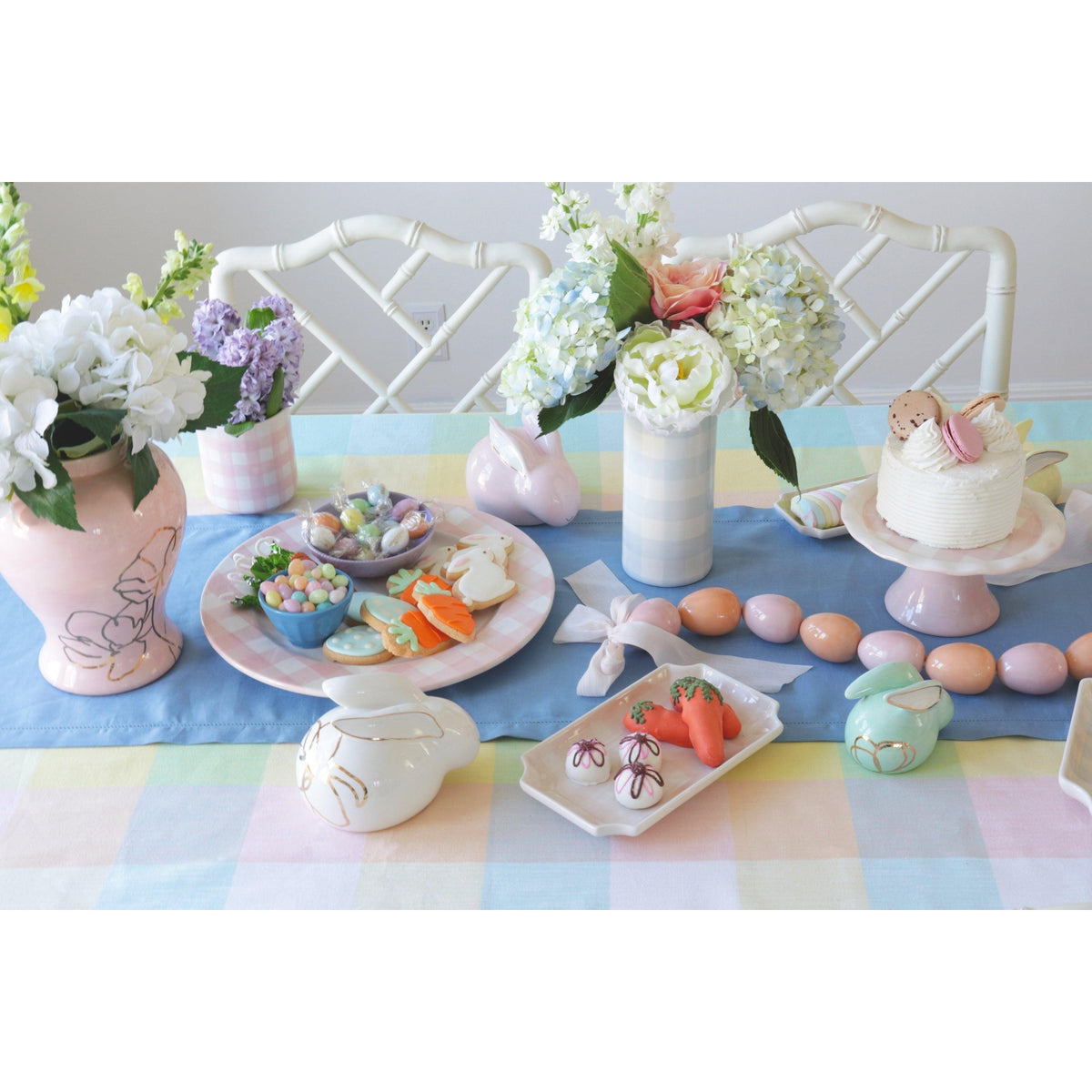 Gingham Trays