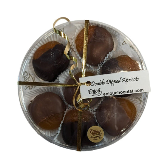 a box of chocolate covered apricots