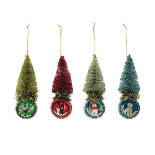 a group of ornaments from a string