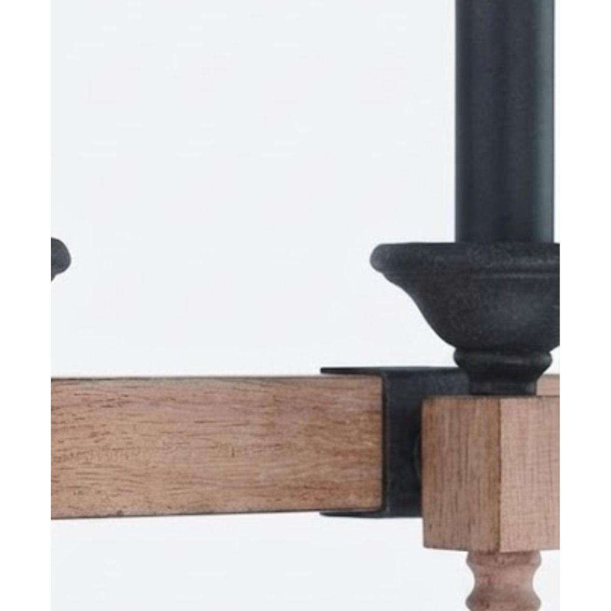 Glenwood 21"W 3-Light Aged Bronze and Distressed Oak Finish Bathroom Vanity Light Fixture