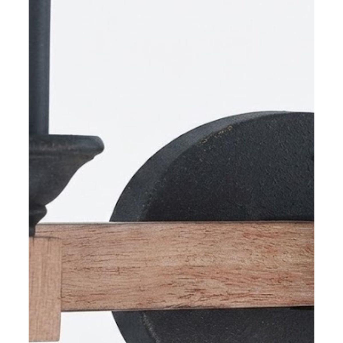 Glenwood 21"W 3-Light Aged Bronze and Distressed Oak Finish Bathroom Vanity Light Fixture