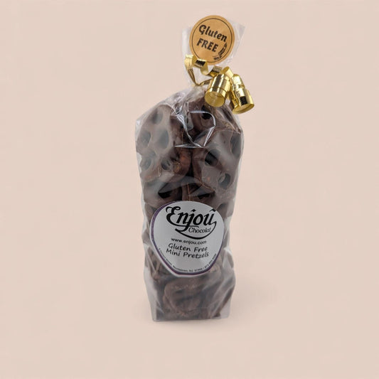 a bag of chocolate rings