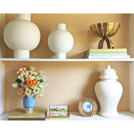 Golden Key Vase with 22K Gold Accent