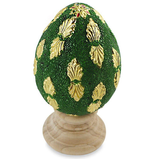 a green and gold egg