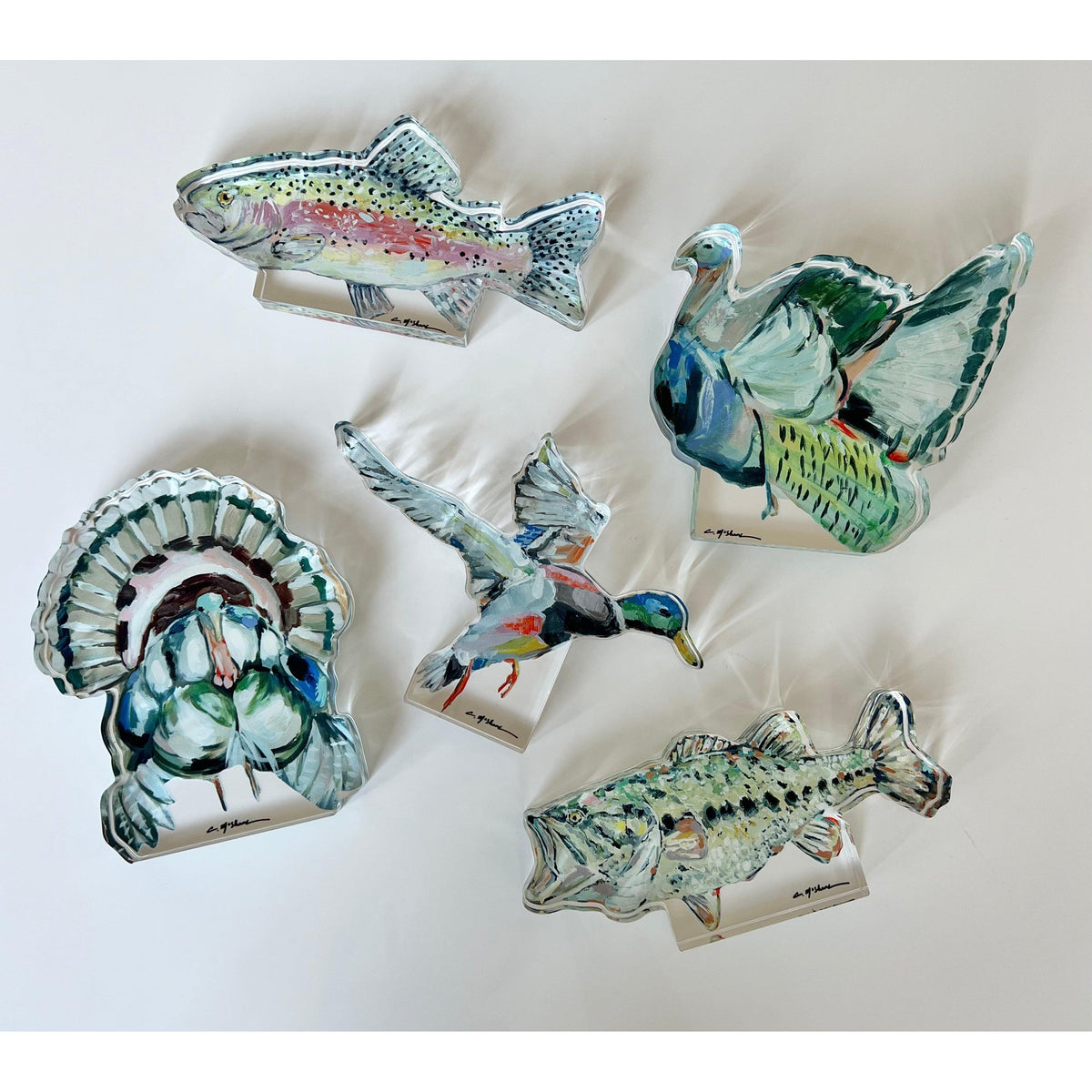 Gone Fishin Bass Acrylic Tabletop Art