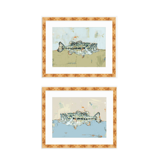 Gone Fishing Bass Fish Fine Art Print