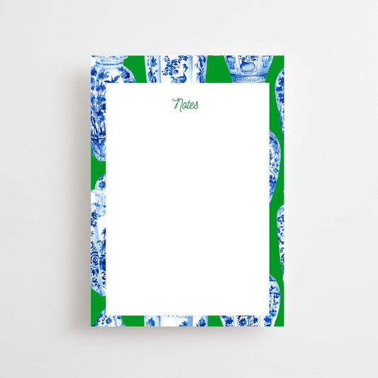 Green Ginger Jar Notepad | Notepad by JOSIL Paperie