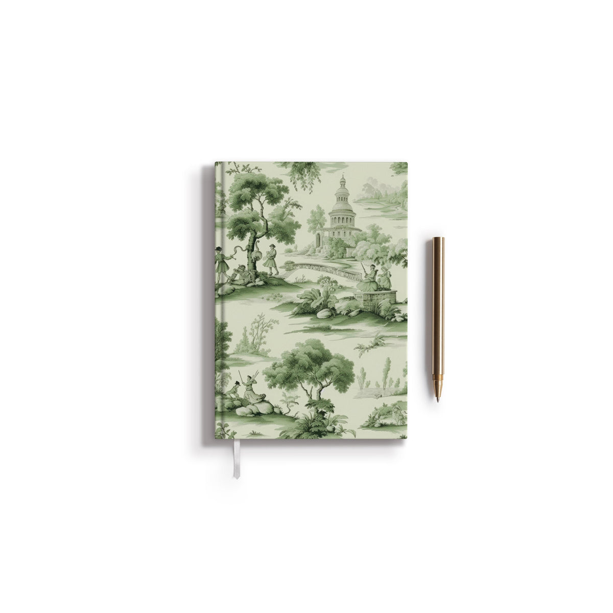 Green Toile Hydrangea Journal