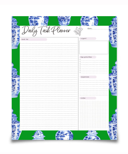 Ginger Jar Daily Planner - Green | Planner by JOSIL Paperie