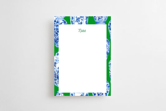 Green Ginger Jar Notepad | Notepad by JOSIL Paperie