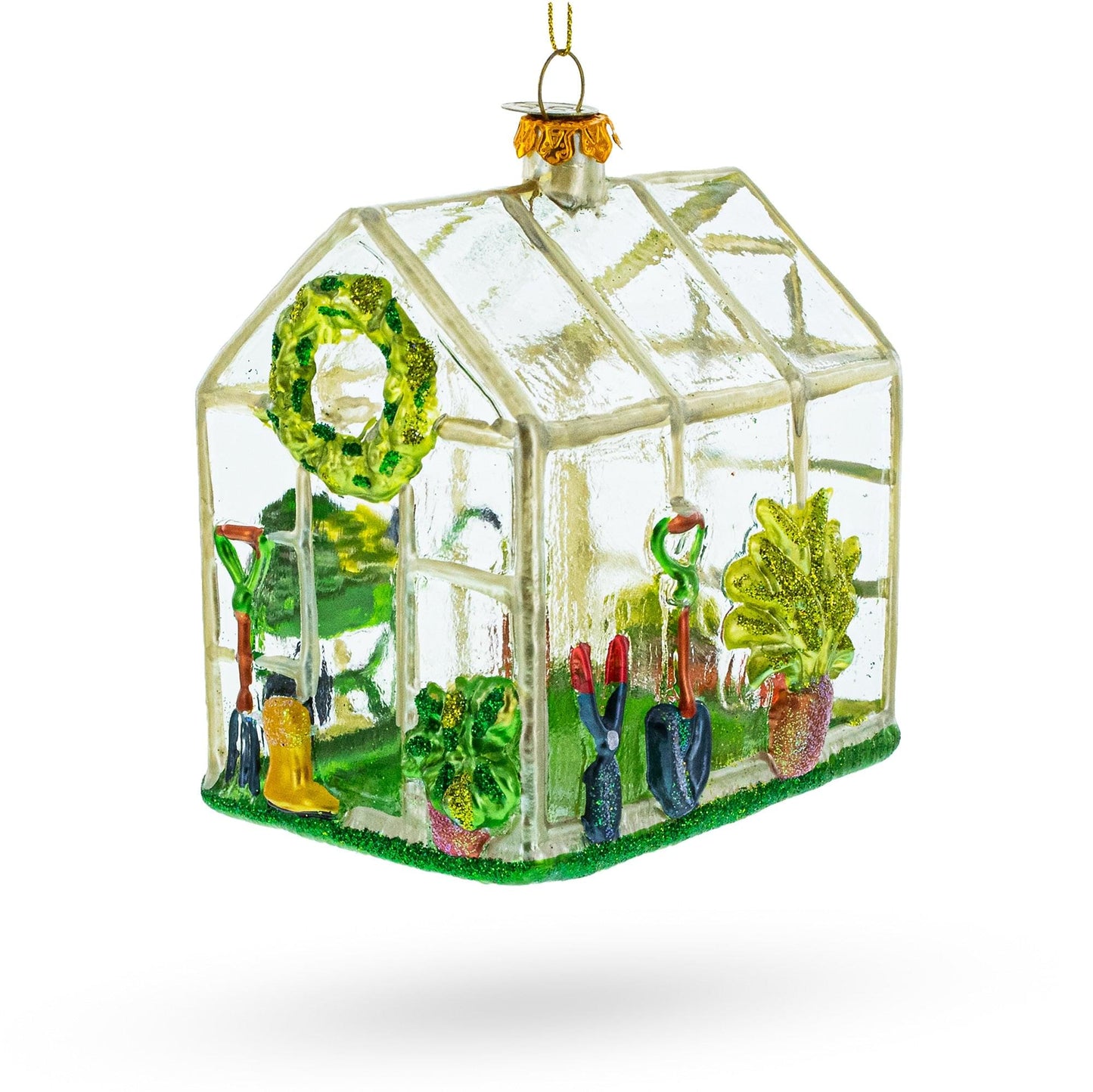 Greenhouse Glass Christmas Ornament