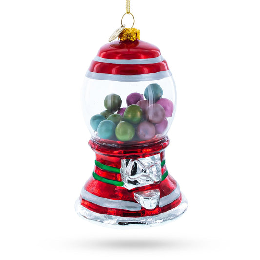 Gumball Machine Glass Christmas Ornament