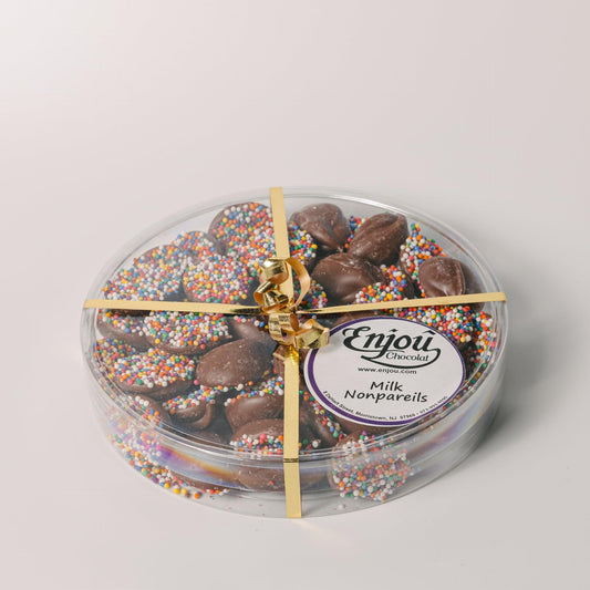 a box of chocolate covered candies