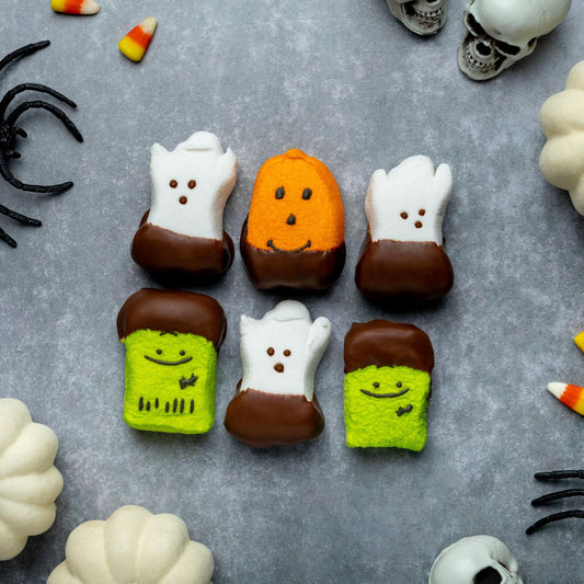 a group of halloween candy