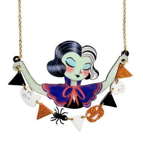 Halloween Garland Necklace by Laliblue